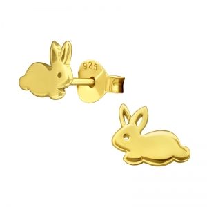 KONIJNTJES GOUD - 925 SILVER EARSTUDS 