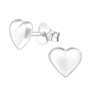 HARTJE BOL ZILVER - 925 SILVER EAR STUDS 
