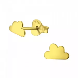 WOLK GOUD - 925 SILVER EARSTUDS 