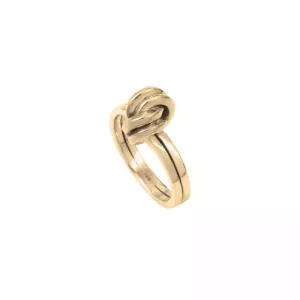 WIRE KNOT RING GOLD PLATED SILVER GOLD