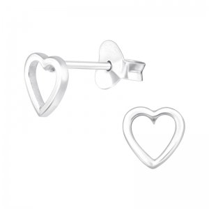 HARTJE ZILVER - 925 SILVER EAR STUDS 