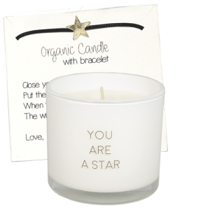 WENS SOJA KAARS MET ARMBAND - YOU ARE A STAR