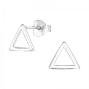 DRIEHOEK ZILVER - 925 SILVER EAR STUDS 