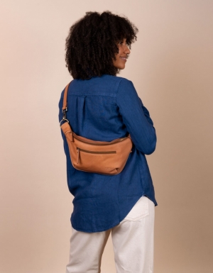 DREW BUM - SOFT GRAIN LEATHER COGNAC