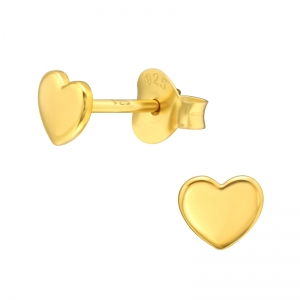 HARTJE GOUD - 925 SILVER EAR STUDS 