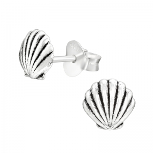 SCHELP ZILVER - 925 SILVER EAR STUDS 