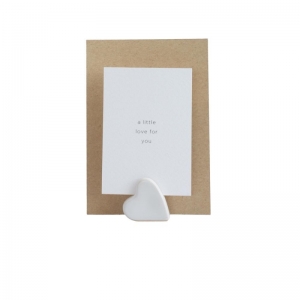 KAARTENHOUDER CLAIRE WITH CARD - A LITTLE LOVE FOR YOU 