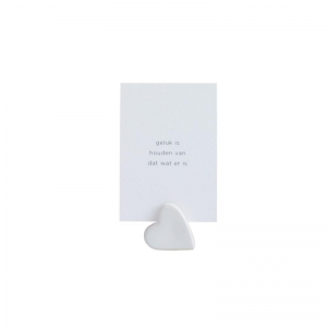 KAARTENHOUDER CLAIRE WITH CARD - GELUK IS HOUDEN VAN DAT WAT ER IS