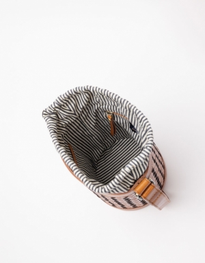 ZOLA - COGNAC - CLASSIC WOVEN LEATHER COGNAC