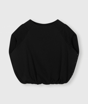 SLEEVELESS BALLOON SWEATER BLACK