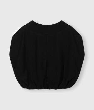 SLEEVELESS BALLOON SWEATER BLACK