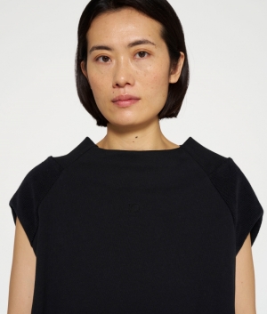 SLEEVELESS BALLOON SWEATER BLACK