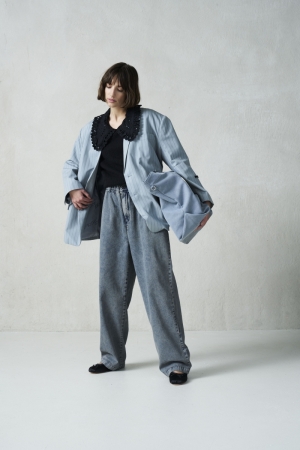 FLARED JOGGER JOG DENIM BLUE DENIM