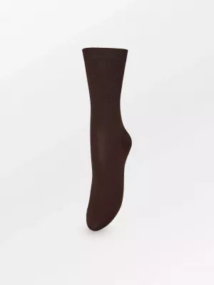 GRADY GLITTER SOCK HOT FUDGE BROWN