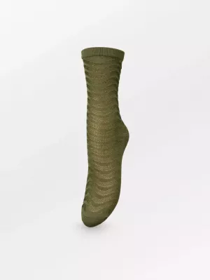 MINA GLITTER SOCK CYPRESS GREEN