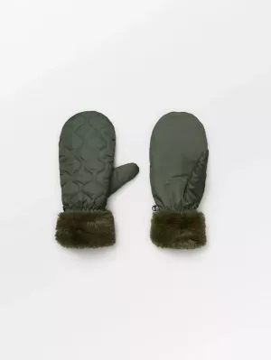 MAKARA PUFF MITTENS  CYPRESS GREEN