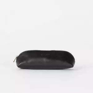PENCIL CASE SMALL BLACK CROCO CLASSIC LEATHER BLACK
