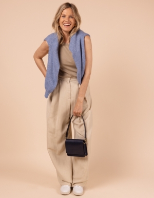 AUDREY MINI - MIDNIGHT BLUE CLASSIC LEATHER - 2 STRAPS MIDNIGHT BLUE