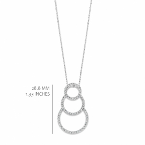 RHODIUM PLATED SET WITH WHITE CZ ZILVER 