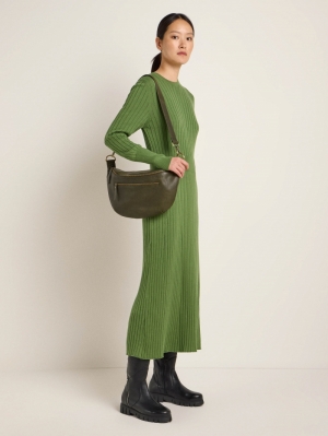 DREW BUM BAG - LANIUS - DARK OLIVE SOFT GRAIN LEATHER OLIVE