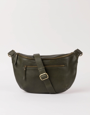 DREW BUM BAG - LANIUS - DARK OLIVE SOFT GRAIN LEATHER OLIVE