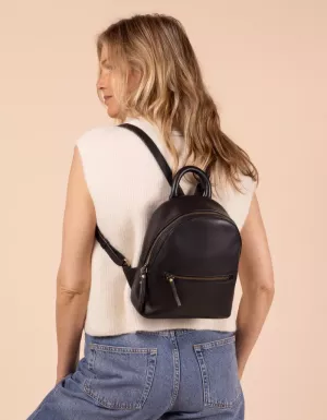 IVY MINI BACKPACK - BLACK SOFT GRAIN LEATHER BLACK