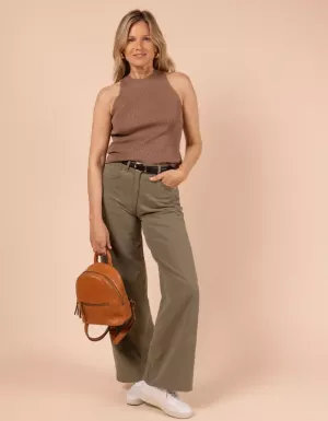 IVY MINI BACKPACK - WILD OAK SOFT GRAIN LEATHER BRUIN