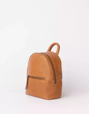 IVY MINI BACKPACK - WILD OAK SOFT GRAIN LEATHER BRUIN