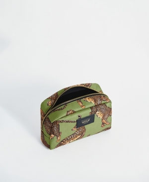 OLIVE LEOPARD - TOILETRY BAG OLIVE LEOPARD