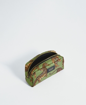 OLIVE LEOPARD - MAKEUP BAG OLIVE LEOPARD
