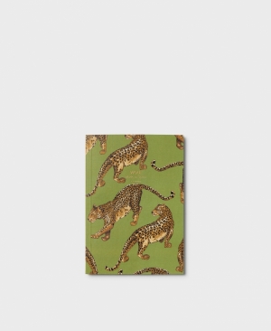 OLIVE LEOPARD - A5 PAPER NOTEBOOK OLIVE LEOPARD