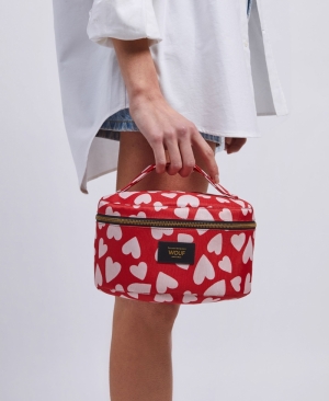 AMOR - VANITY BAG ROOD