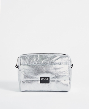 SILVER GLOSSY - TOILETRY BAG SILVER