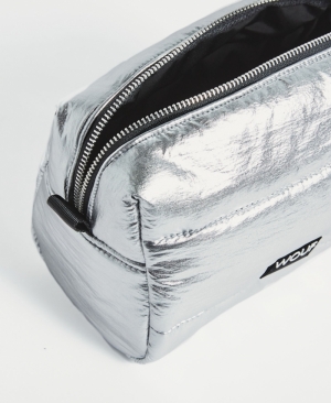 SILVER GLOSSY - TOILETRY BAG SILVER