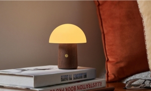 ALICE MUSHROOM LAMP - MINI WALNUT 