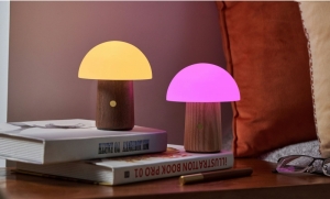 ALICE MUSHROOM LAMP - MINI WALNUT 