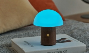 ALICE MUSHROOM LAMP - MINI WALNUT 