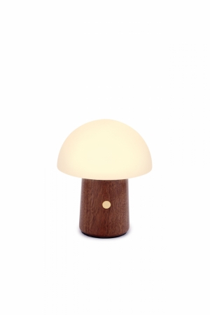 ALICE MUSHROOM LAMP - MINI WALNUT 