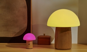 ALICE MUSHROOM LAMP - MINI WALNUT 