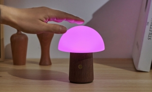 ALICE MUSHROOM LAMP - MINI WALNUT 