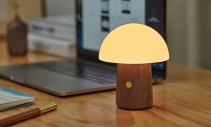 ALICE MUSHROOM LAMP - MINI WALNUT 