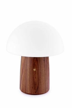 ALICE MUSHROOM LAMP - LARGE WALNUT 