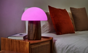 ALICE MUSHROOM LAMP - LARGE WALNUT 