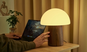 ALICE MUSHROOM LAMP - LARGE WALNUT 