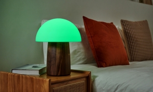 ALICE MUSHROOM LAMP - LARGE WALNUT 