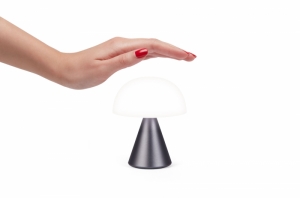 MINA L - OPLAADBAAR LEDLAMP MEDIUM GUN METAL