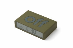 FLIP DIGITAL ALARM CLOCK KAKI