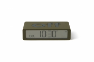 FLIP DIGITAL ALARM CLOCK KAKI
