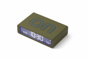 FLIP DIGITAL ALARM CLOCK KAKI