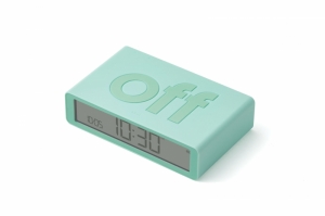 FLIP DIGITAL ALARM CLOCK MINT GREEN